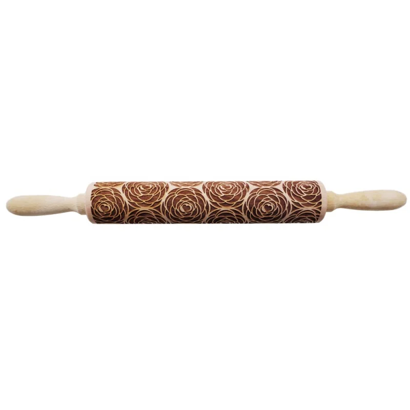 Christmas Embossing Rolling Pin Cake Dough Engraved Roller Snowflake Reindeer for Baking Cookies Noodle Biscuit Fondant Tools - Цвет: A6