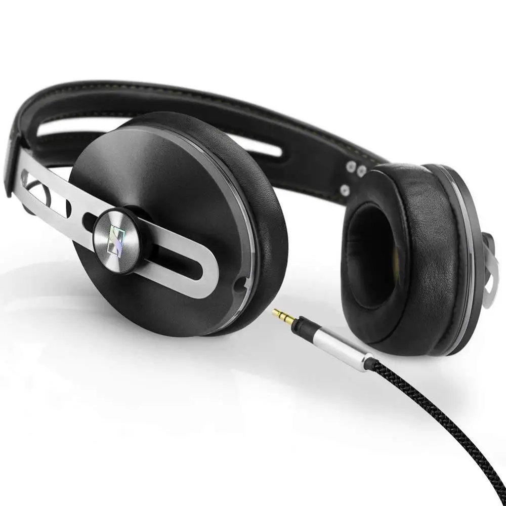 Upgrade Replacement Stereo Audio Cable Extension Music Cord For Sennheiser Momentum 2 0 HD1 Over On Ear Headphones 1 2meters
