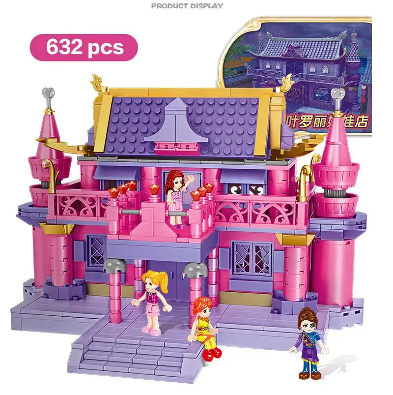 

632PCS Legoinglys Girls Friends Ye Luoli Doll Shop Store Model Building Blocks Mini Figures Bricks Xmas Gifts Toys