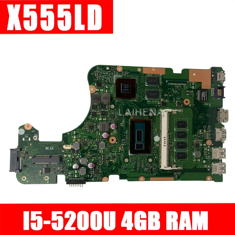 

REV 3.3,3.6 i5-5200U 4GB X555LD Motherboard for ASUS R556L X555L X555LD X555LDB X555LD Mainboard with 100% tested