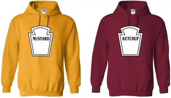 

Ketchup and Mustard Adult Hoodie Matching Couple Halloween Set Men Women Hoodie Sweatshirt