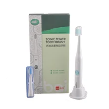 Водонепроницаемая акустическая волна электрические батареи звуковая электрическая зубная щетка IPX7 вибрационная зубная щетка Lansung A39