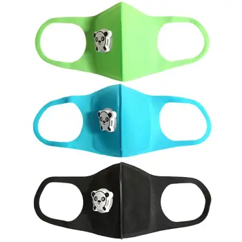 

1Pc/3PcsSummer Boys Girls 3D Reusable Sponge Mouth Mask OutdoorWith Breath Valve 50JB