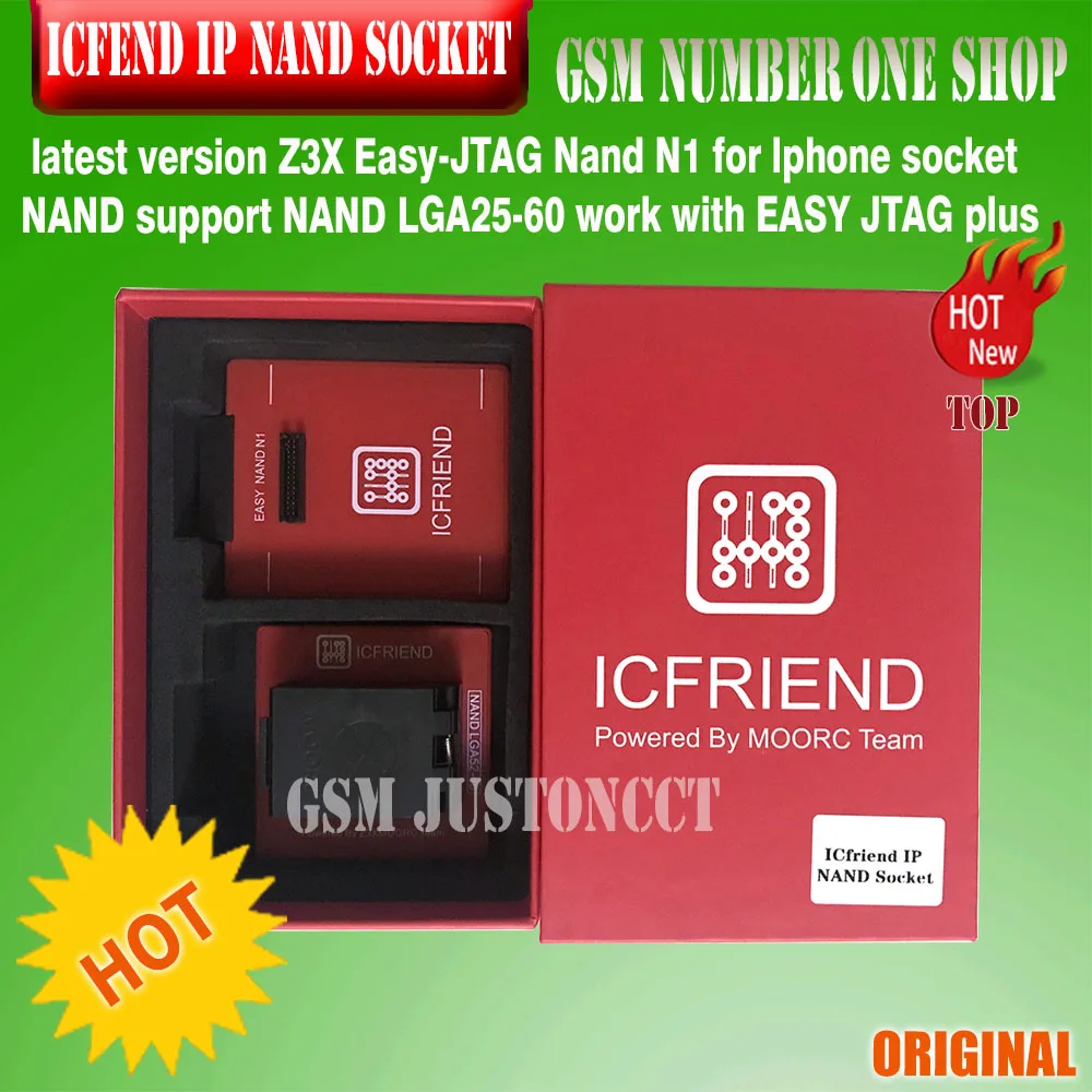 Последняя версия Icfrend ip Sockert Z3X Easy-JTAG Nand N1 для lphone socket NAND поддержка телефон рабочая