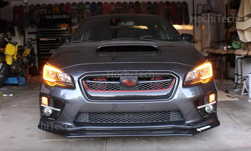 Автомобильный мигающий для Subaru WRX/STI светодиодный DRL Дневной ходовой свет Дневной Водонепроницаемый желтый сигнал