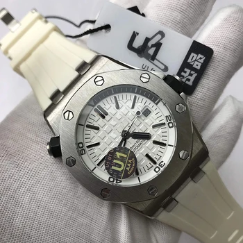 

U1 Factory Luxury Brand men watch white strap automatic self-wind Luminous top quality royal-oaks watches AAA+ 1：1 free delivery