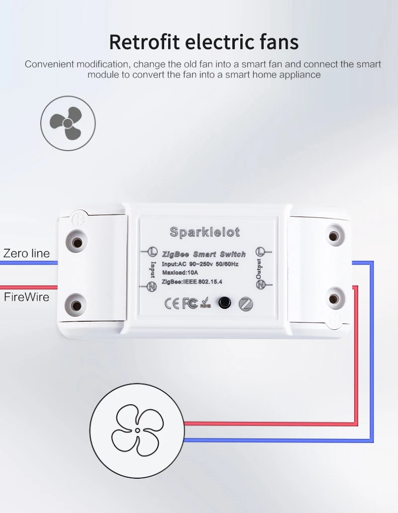 1-8PCS Tuya ZigBee Relay 10A Smart DIY Switch Smartlife APP Remote Control Smart Home Work with Alexa Google Home Hub Required