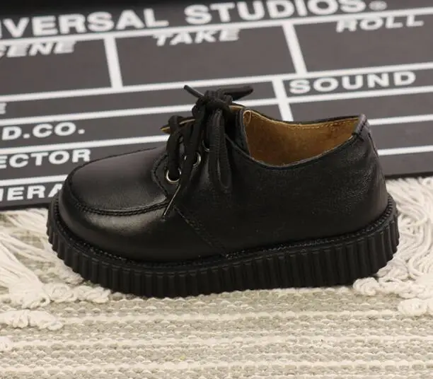 A1 black Weoneit/Новинка; детская кожаная обувь для маленьких девочек и мальчиков с рифленой подошвой; детское платье; вечерние туфли для танцев - Цвет: A1 black