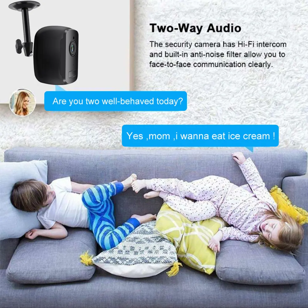 ZILNK IP камера для улицы и помещений 1080P HD беспроводная wifi камера ...