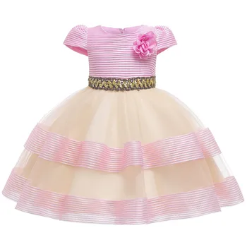 

Baby Girls Clothes European and American New Sequin Performance dress for girls multi-layer Tutu Birthday Princess Party Dress