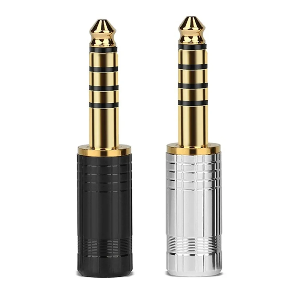 10PCS 4 4mm 5 Poles Audio Connector Audio Jack Male Headphone Jack Stereo Solder Wire Gold Plating Plug DIY HIFI Adapter