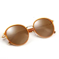 8931 New style sunglasses for women polarized round-frame sunglasses in - Цвет оправы: Оранжевый