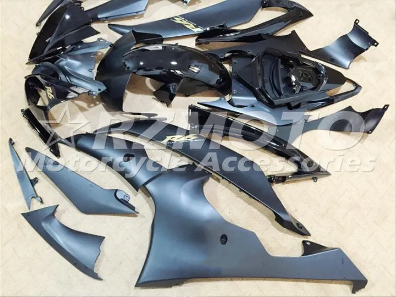 Набор впрыскивателей Мотоцикл Обтекатели Fit для YAMAHA YZF-R6-600 2008- 08-16 обтекатель КУЗОВ комплект пользовательский матовый черный