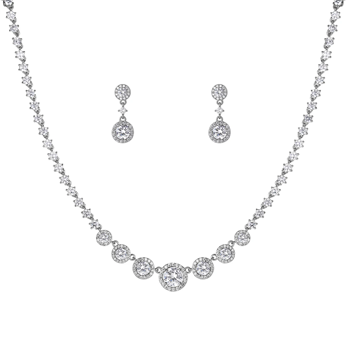 Cubic Zirconia Bridal Jewelry Sets | Wedding Jewelry Set Cubic Zirconia ...