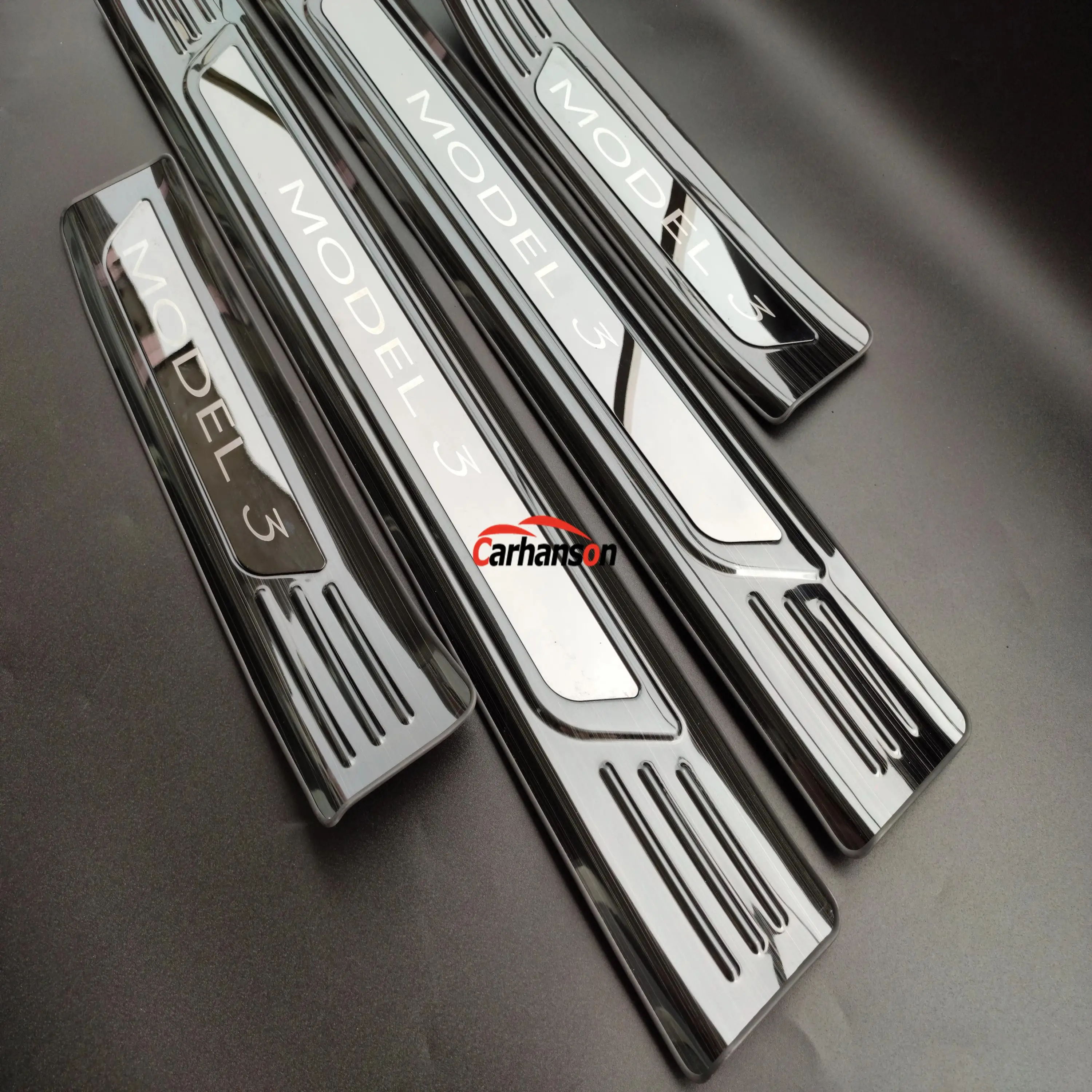 Накладка на порог для Tesla Model 3 защитная наклейка из нержавеющей стали аксессуар