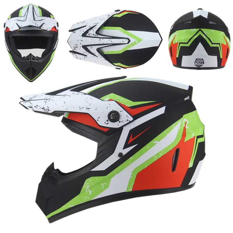 Всесезонный универсальный шлем для беговых мотоциклов, Женский шлем, детский горный велосипед, Человек-паук, солнцезащитный крем f - Цвет: Matte Black 11
