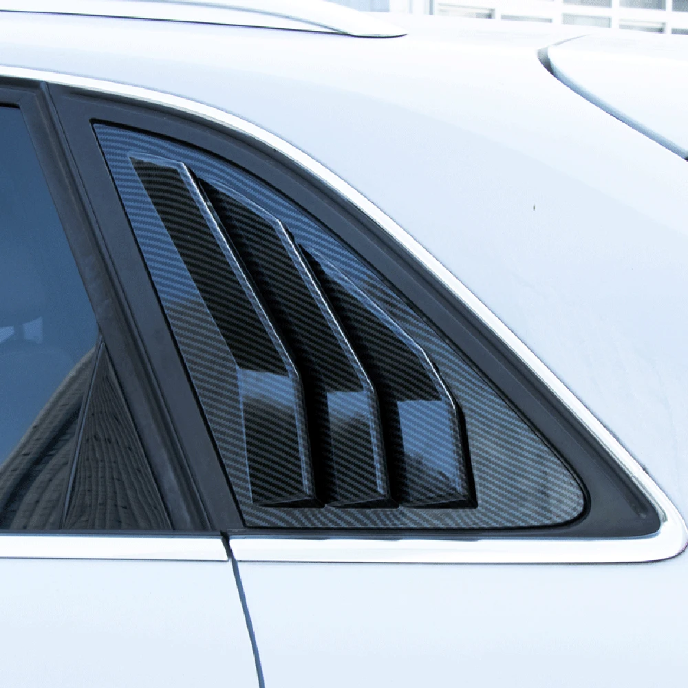 Audi A3 8V Sportback 2014-2019  ׼ Black Rear Window Louver Shutter Cover Trim 2pcs