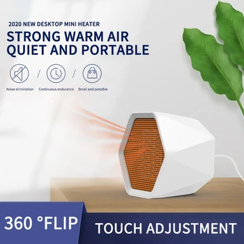 

Portable Mini Home Electric Heater Two Gears Adjustable Handy Air Fan Heater Desktop Heating Warm Fan For Office Bathroom