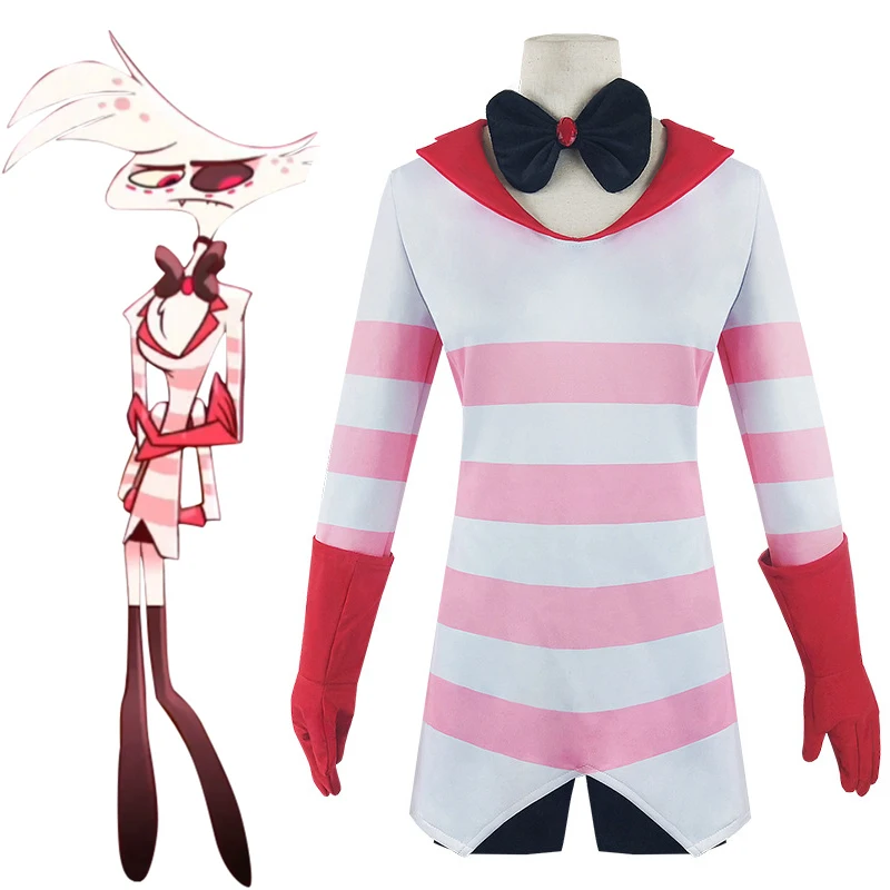 

Anime Hazbin Cosplay Hotel Dust Angel Cosplay Costume Uniform Women Girls Halloween Carnival Cosplay Costumes custom made
