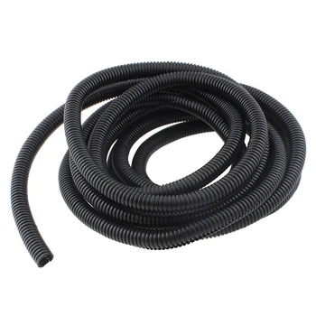 

Promotion! 10x13mm Black Polyethylene Split Corrugated Tubing Wire Cable Conduit 4M