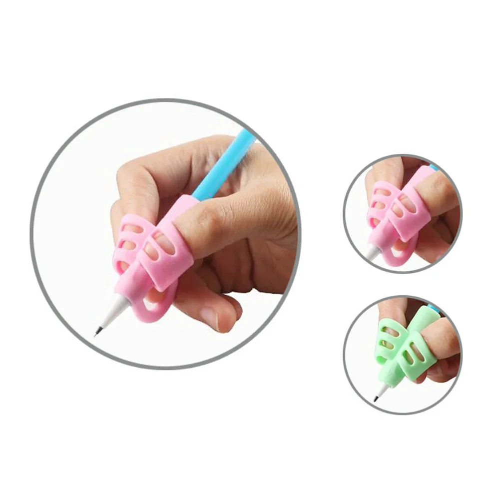 

3/6/9 PCS Students Pen Grip Kids Silicone Learning Writing Pen Writing Tool Correction Device Children Stationery 3Pcs/Lot