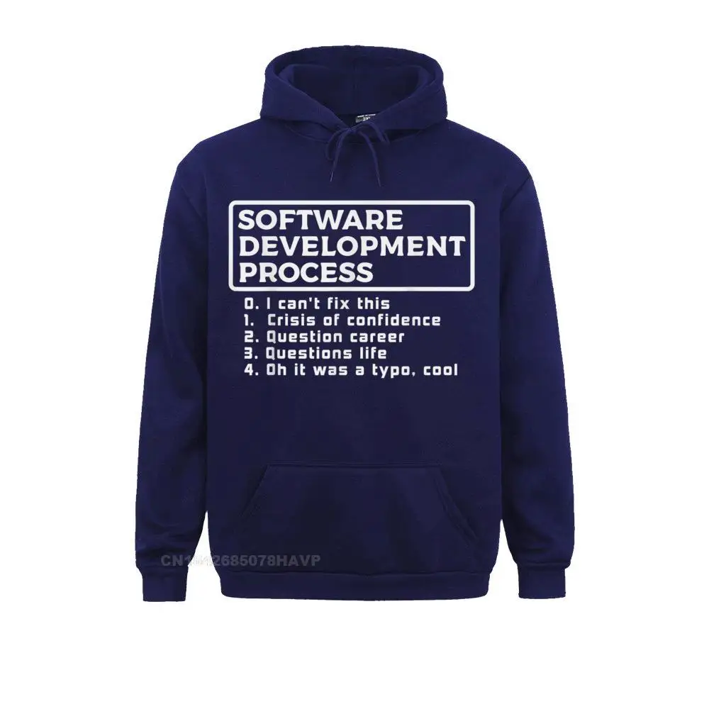 Group Software Development Process IT Programmer Geek Coder Gift T-Shirt__97A1980 Sweatshirts Summer/Autumn Hoodies Long Sleeve for Men Wholesale Sweatshirts Software Development Process IT Programmer Geek Coder Gift T-Shirt__97A1980navy