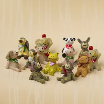 

Animal Look Up Starry Sky Lion Frog Pig Model Small Statue Figurine Crafts Ornament Miniatures DIY Home Garden Decor Doll Toy