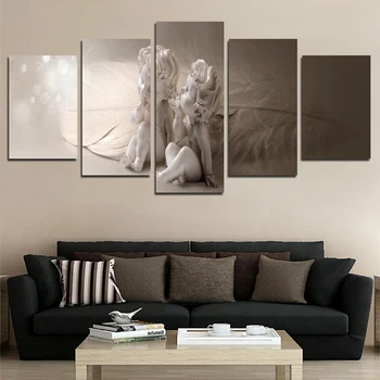 

Baby Room Decoration Canvas Painting Famous Painting Love Cupid Children's Room Posters And Prints Wedding Gifts Frameless