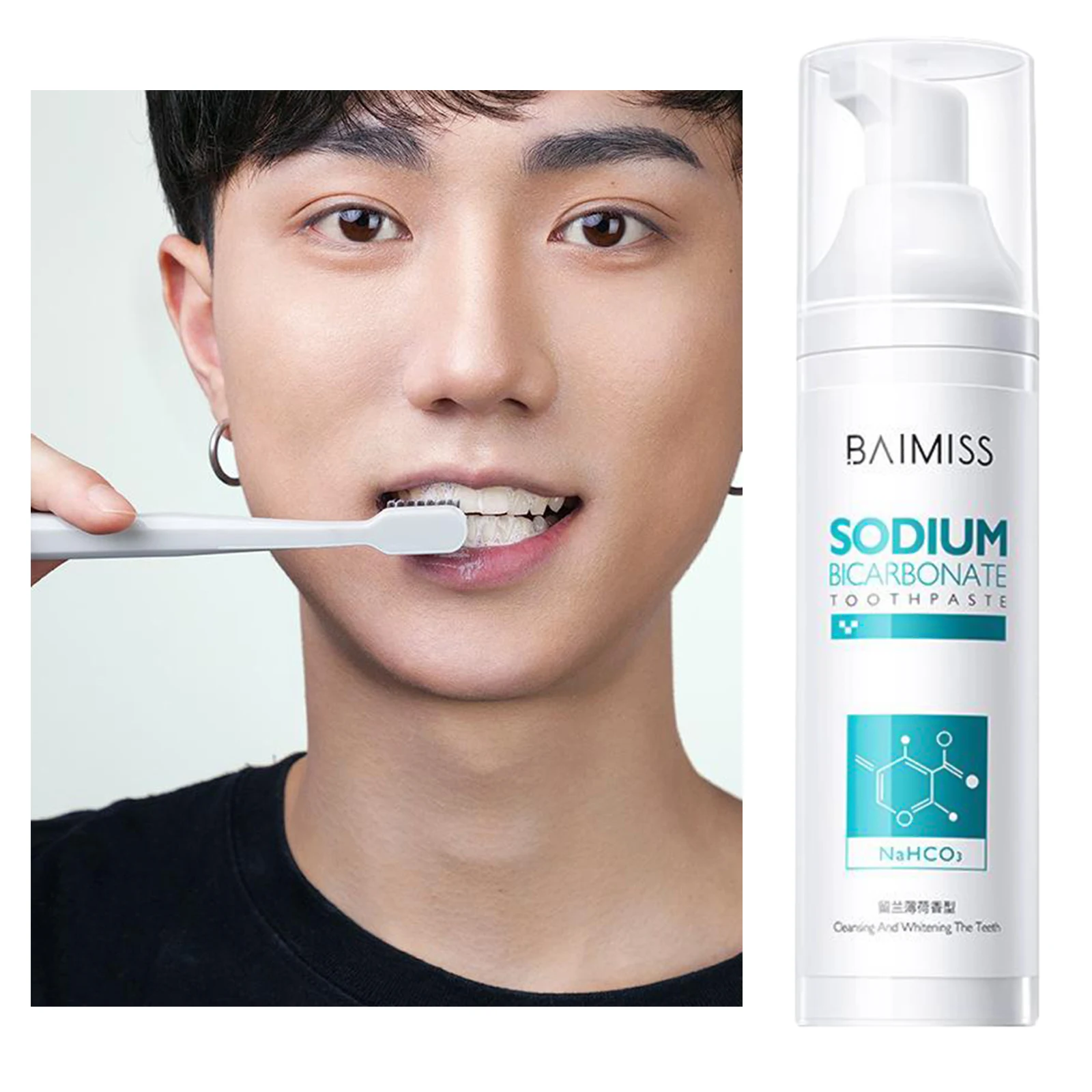  Teeth Whitening Toothpaste，No Sensitivity, Travel-Friendly Easy to Use 100g