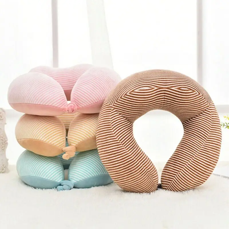 Для путешествий Memory Foam подушка для шеи U образная Мягкая футболка с рисунком