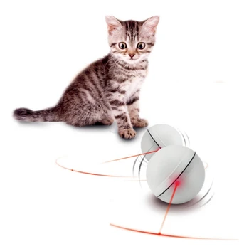 

Cat Love LED Laser Red Light Electronic Rolling Ball Perfect Toy Keep Your Pet Busy Cat Round ABS Ball Electric Toy