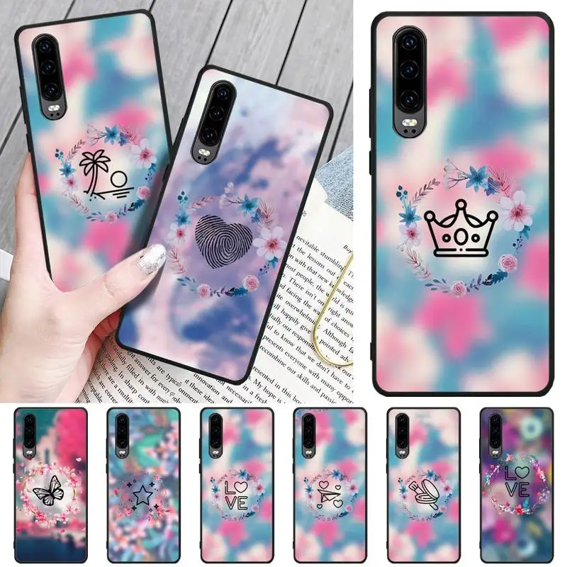 DIY fashion fun TPU black Phone Case Cover Hull For Huawei P8 9 10 20 30 P Smart 20lite 2019 lite Pro 2017 | Мобильные телефоны и