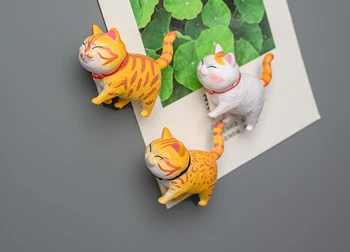 

Bell cat decorative magnetic refrigerator magnet, translucent cat refrigerator magnet, can absorb refrigerator magnet, magnetic