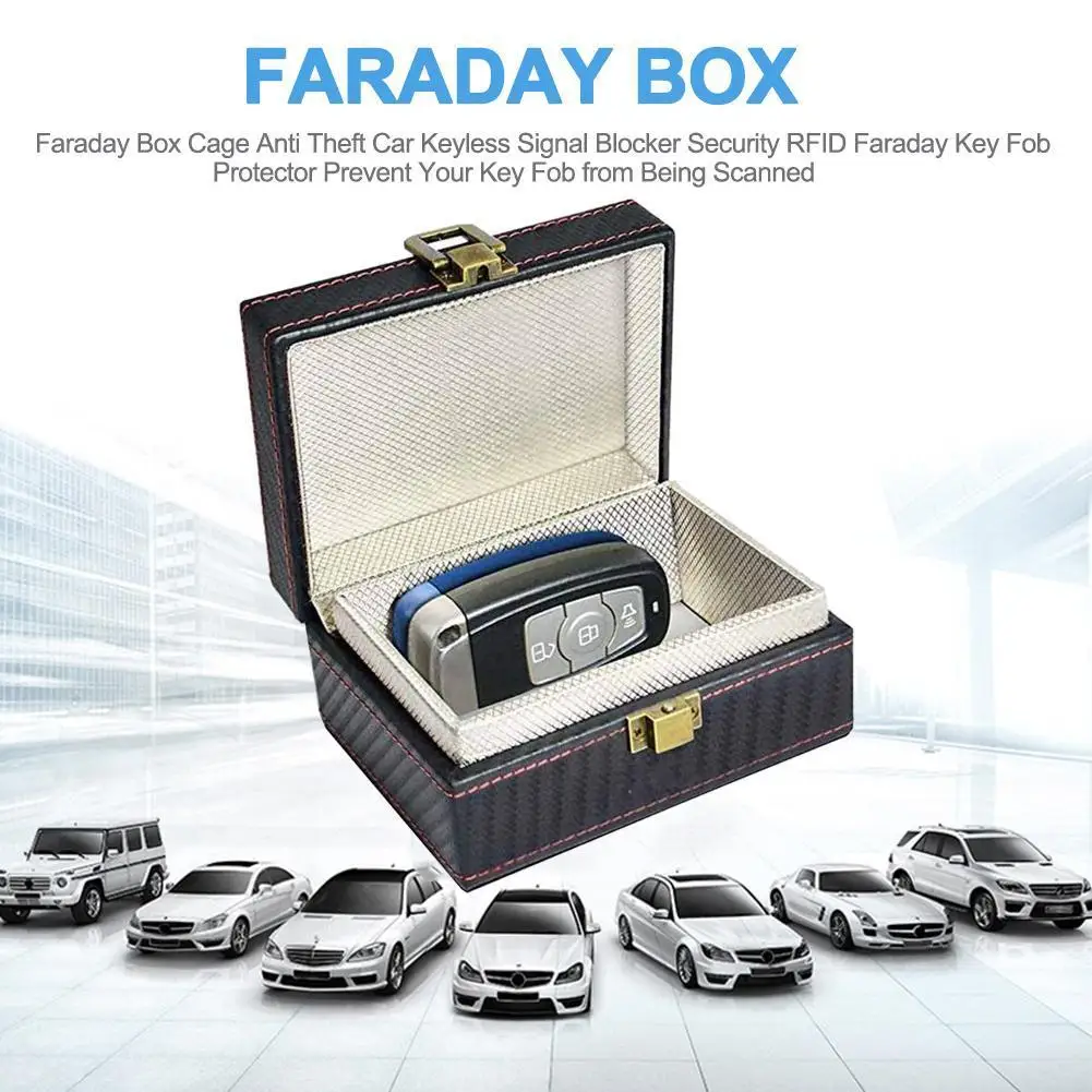 Противоугонная RFID Faraday коробка автомобиля без ключа Блокировка сигнала брелок карты защитные устройства для телефонов предотвратить ваш брелок защита конфиденциальности