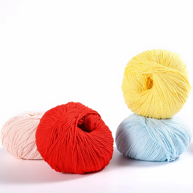 China factory outlet baby cotton yarn, suzhou huicai yarn manufacturer hot  sales 50g hand crochet knitting nylon cotton yarn - AliExpress