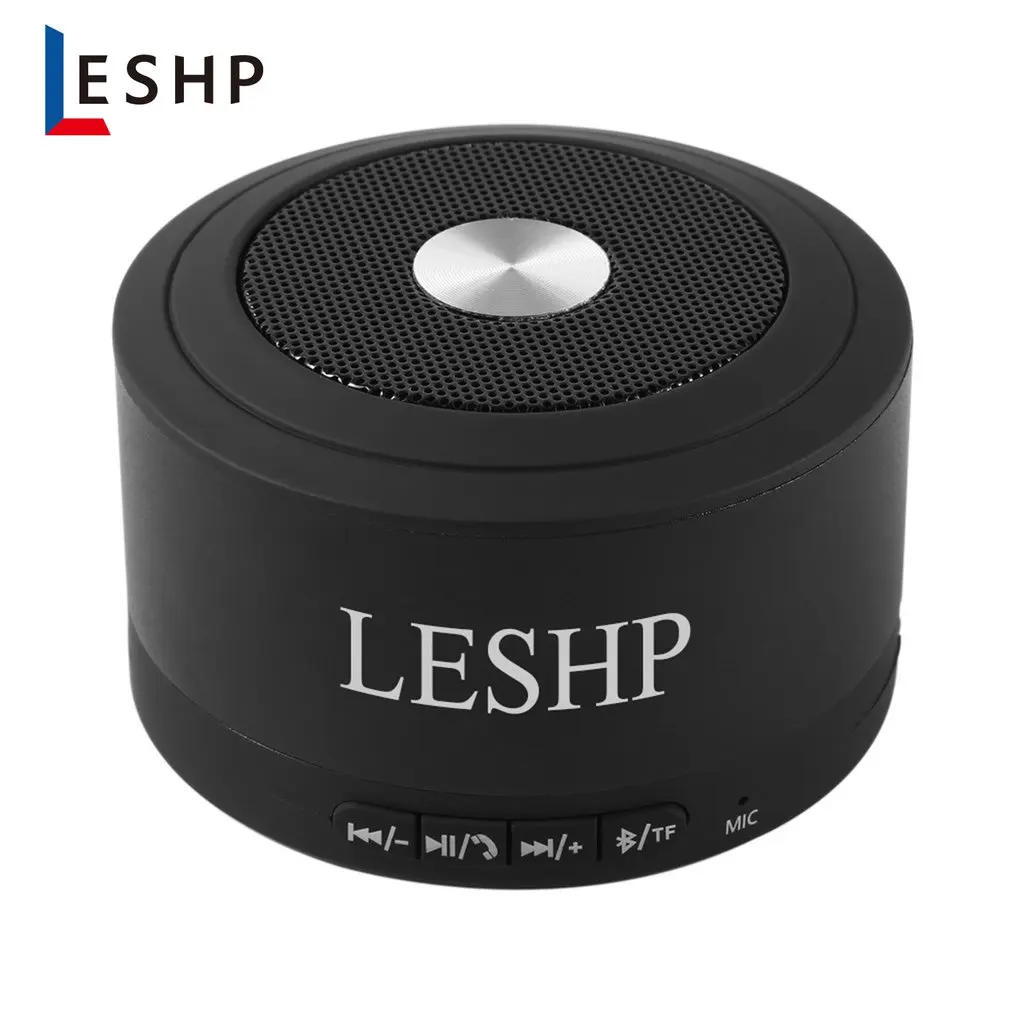 

LESHP Mini Portable Wireless 3.0 Speakers 3W 5VUSB / DC charging port Built-in Mic & LED Lights for Cell phones Computers