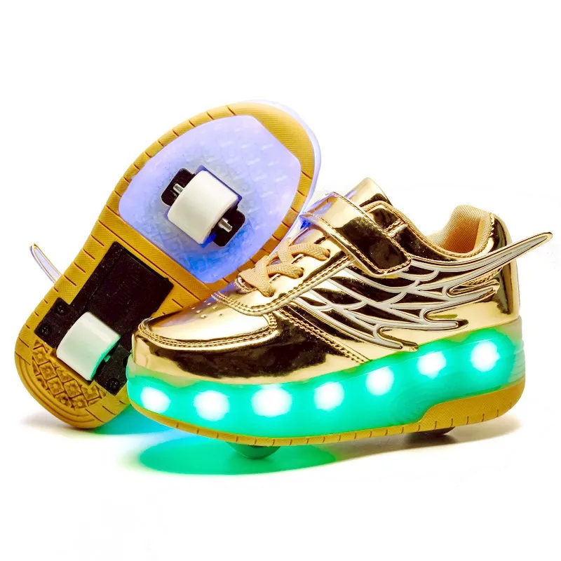 2025 Roller Skates USB Charge Child Sneakers Boy Girls Gift Led