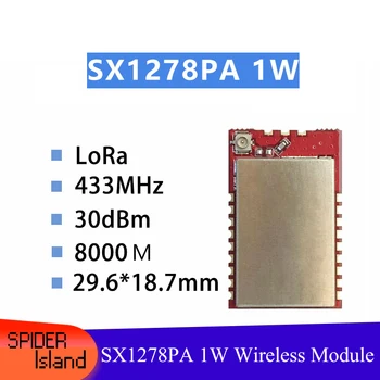 

LoRa Spread Spectrum 1W High Power SX1278 + PA + LNA 433M Wireless Transceiver Module Ultra Long Distance 30dbm