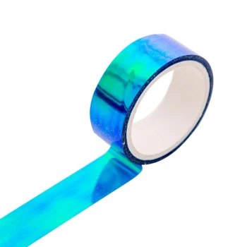 

Fashion Colorful Decorative Adhesive Waterproof Tape DIY Laser Gradient Sticker Supplies Toys
