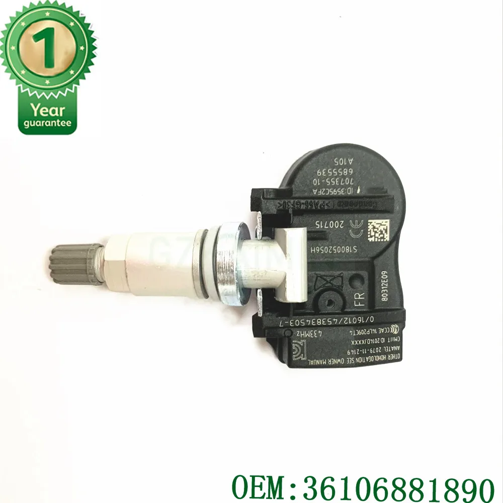 

Высококачественные автозапчасти OEM 36106856209 36106881890 6855539 TPMS датчик давления в шинах для BMW MINI