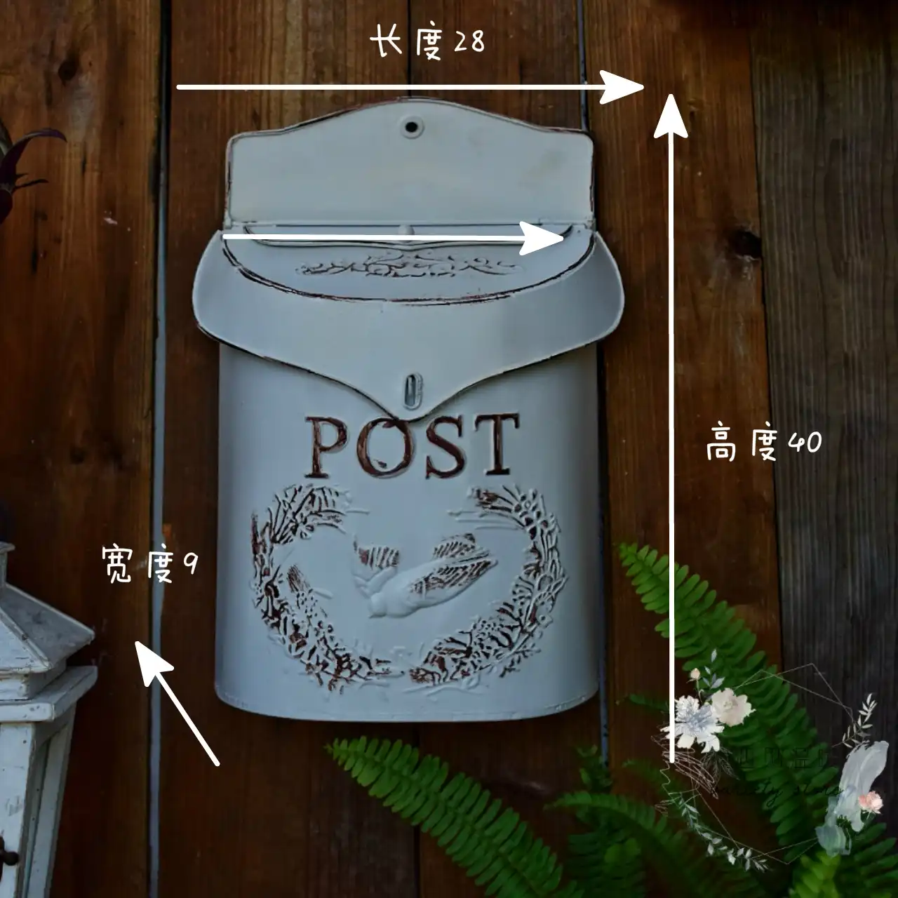 Boite Aux Lettres En Relief Pour Villa Jardin Exterieur Art Pastoral Retro Magasin De Fleurs Cafe Decoration Murale Suspendue Avec Serrure Aliexpress