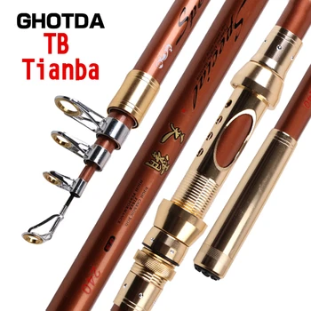 

GHOTDA Telescopic Fishing Rod 99% Carbon 2.1M 2.4M 2.7M 3.0M 3.6M Fishing Tackle Ocean Fishing