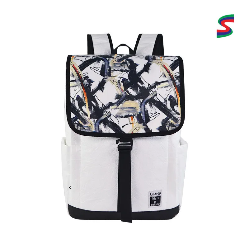 

Double-Sided Hijab Customizable DuPont Paper Have Nonwoven Fabric Washing Water Simple Outdoor Travel Students Sports Backpack