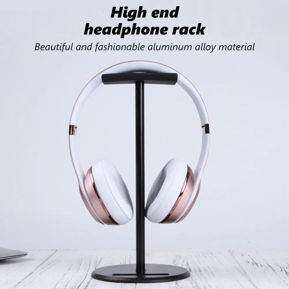Detachable Aluminum alloy Stand Holder Universal Fashion Display for Headphones bracket Holder Black Rack Hanger