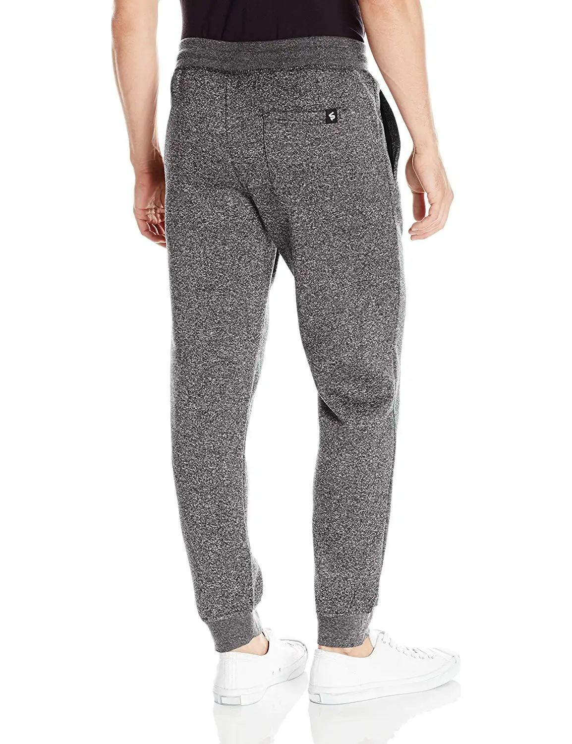 

Men's Basic Fleece Marled Jogger Pant Overalls Straight