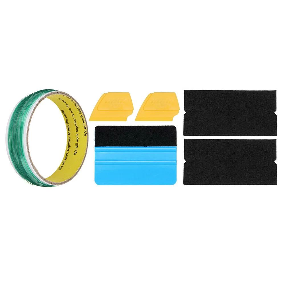 

Wide Line Tape Window Tint Film Cutting Trim Vinyl Wrapping DIY Easy Use Plastic Body Lightweight Portable Car Squeegee Set
