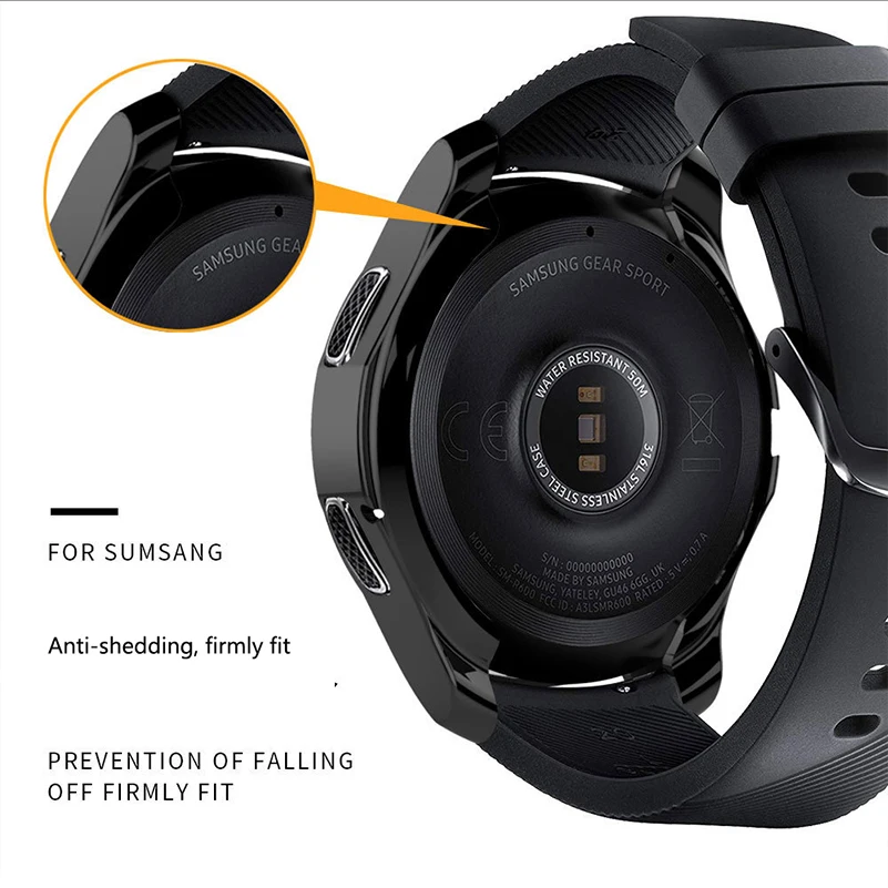 Силиконовый чехол из ТПУ для samsung gear S3/Galaxy Watch 42 мм, чехлы для часов, защитный чехол, аксессуары для ремешка# a