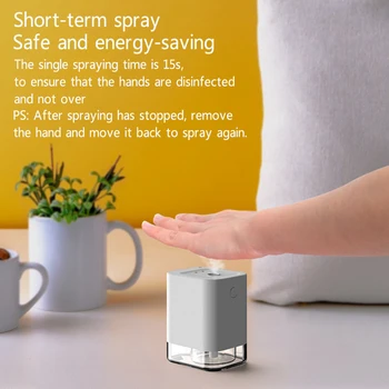 

Automatic Alcohol Dispenser Touchless Hand Sterilizer Infrared Alcohol Spray Infrared Motion Sensor Hand Cleaner Home Office