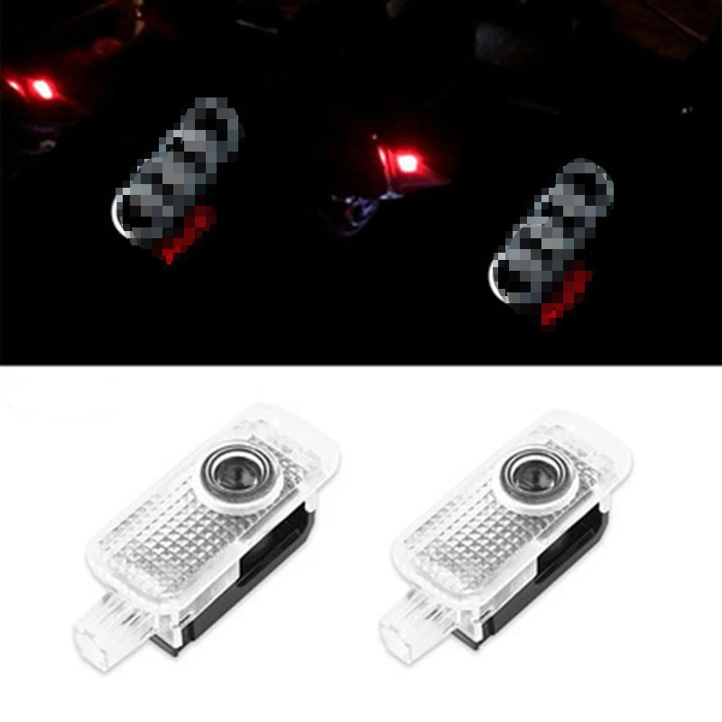 2 шт. для Audi A5 A6 A7 A8 C5 C6 Q3 Q5 Q7 100 V8 8V 8L 8P TT R8 A3 A4 A1 B8 B6 B7 светодиодный двери автомобиля Добро пожаловать Светильник проектор лампа с логотипом