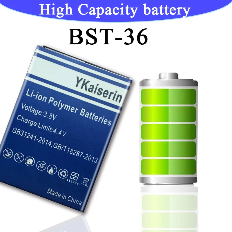 Аккумулятор BST 36 1800 мАч для Sony Ericsson J300 K510i Z550a K310 J300C X0001 Z550C K320 K310i W200 Z550i Z558 K310c K510c +